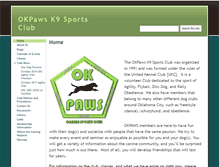 Tablet Screenshot of okpaws.com